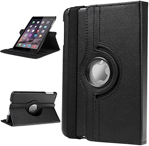 iPad Air 2 Case,Ploveyy 360 Degree Rotating Stand Case with Smart Cover Auto Sleep / Wake Feature for Apple iPad Air 2 /iPad 6 (Black)