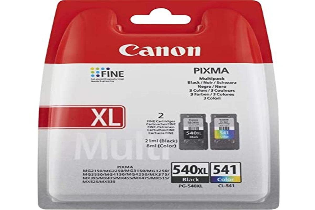 Canon PG540XL Black & CL541 Colour Original Ink Cartridge Multipack