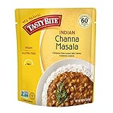 Tasty Bite Indian Entree Channa Masala, Fully Cooked Indian Entrée with Chickpeas Onions Tomatoes & Spices, Vegan, Gluten Free, Microwaveable, Ready to Eat, 10 Ounce