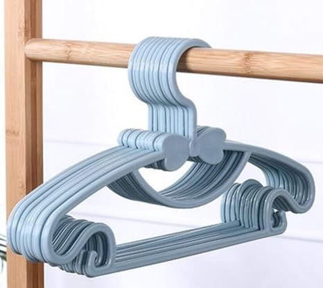Amazon Co Jp Ktucn 個 ロット29 5 Cmハンガーハンガーラック 多機能プラスチック子供用ハンガーラック 青い ホーム キッチン
