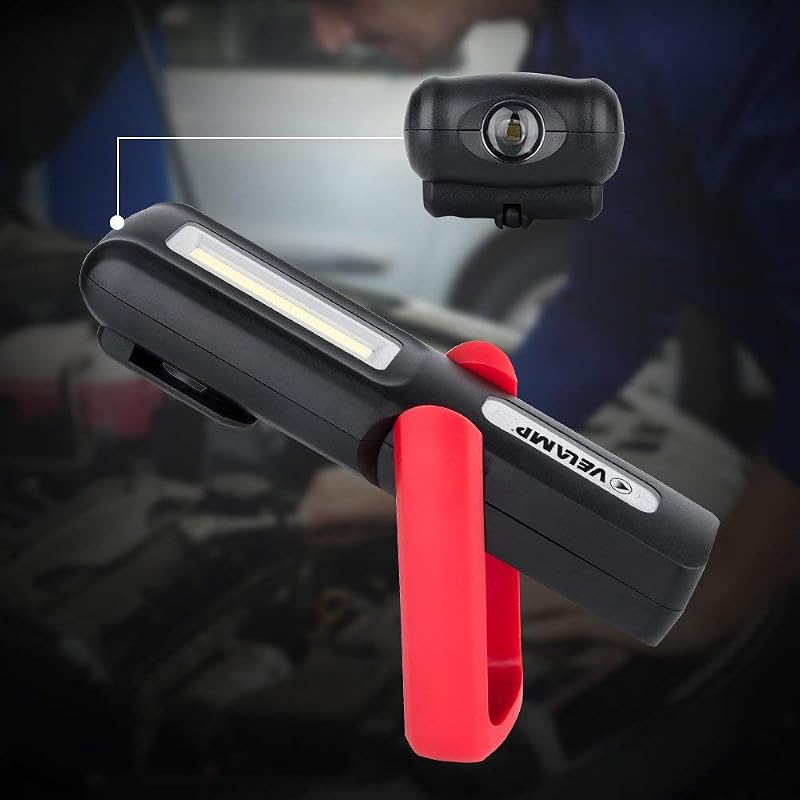 DAVY Lampe torche rechargeable Rouge
