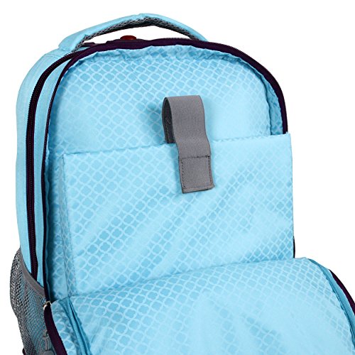 J World New York Sundance Laptop Rolling Backpack Sky Blue One Size Pricepulse