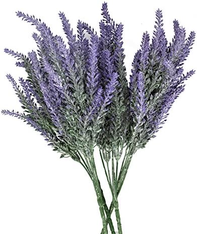 Lavender Artificial flowers 4pcs Plastic plants Fake flowers Bouquet Wedding Home decoration Simulation Flowers
