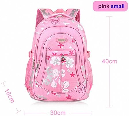 Flowers Prints Children School Bags For Girls Boys Kids Backpack In Primary School Backpacks Mochila Infantil Zip pink small