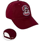 Desert Cactus South Carolina State University Baseball Hat SCSU Bulldogs Brimmed Embroidered Cap Adjustable Cloth Strap Adult (Style A) Red