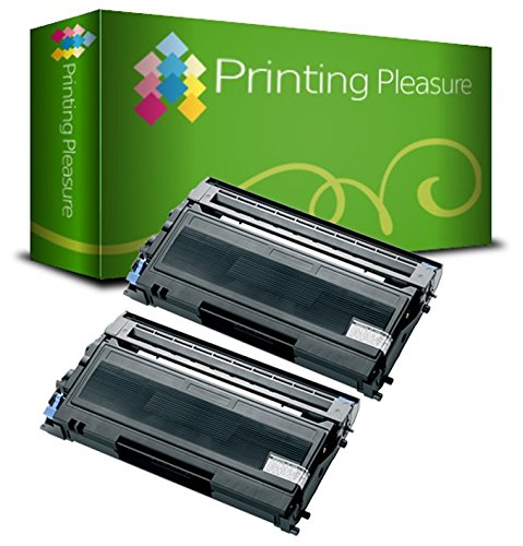 Printing Pleasure 2x TN2000 Toner Cartridges compatible with Brother DCP-7010 7010L 7020 7025 HL-2030 2032 2040 2050 2070 2070N FAX-2820 2825 2920 MFC-7220 7225 7420 7820 7820N - Black, High Yield