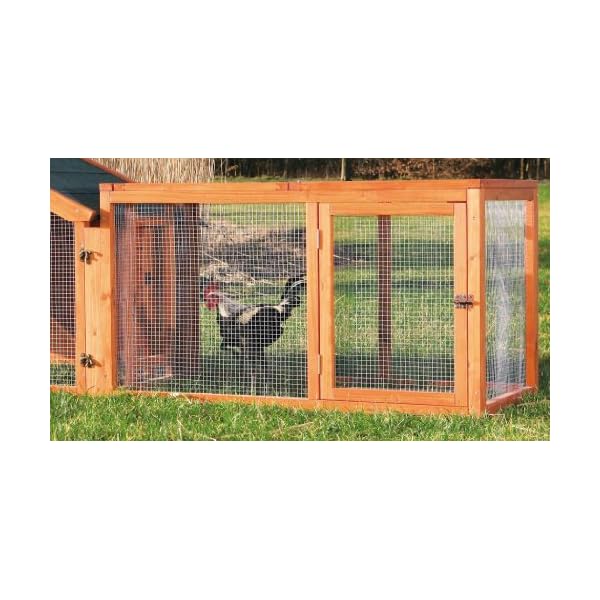 TRIXIE Outdoor Run with Cover, Chicken Cage, Chicken Backyard