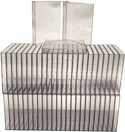 (50) 3.5" Floppy Disk Cases- Double Disk - Calendar Boxes - Mini Size #35BS10DOCL - Art Display Storage Stand-Up Jewel Cases!