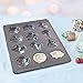 Sweet Creations 12-Cup Nonstick Holiday Cookie Sheet, Gray