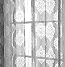 HLC.ME Adel Damask Burnout Window Sheer Voile Curtain Grommet Panels - Set of 2-84