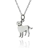 FashionJunkie4Life Sterling Silver 3D Dog Breed Necklaces