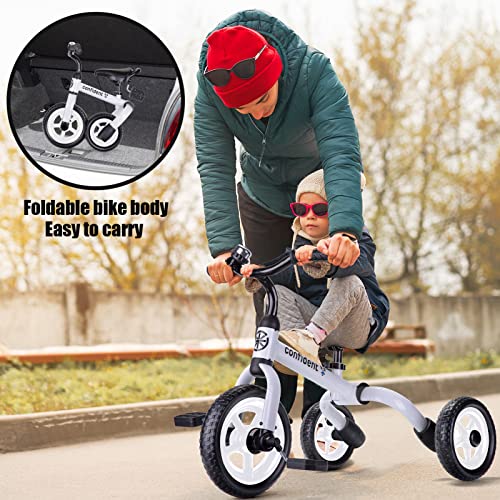 YGJT 3 in 1 Toddler Tricycle for 2 4 Year Old Folding Kids Trike