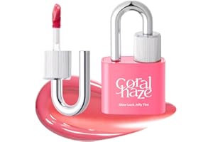 CORALHAZE CORLAHAZE Glow Lock Jelly Tint 102 Candy 4g, Hydrating Jelly Glow Lip Stain, Glass-Like Shine Lip Gloss, Long-Lasting Color, Moisturizing Lip Enhancer, Collectible Lock-Shaped Design, Korean Makeup