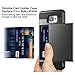 Galaxy A5 (2016) Case, Vofolen Galaxy A5 (2016) Wallet Case Card Holder ID Slot Shock Absorbing Dual Layer Cover Hard Shell Rubber Hybrid Bumper Protective Armor for Galaxy A5 (2016) - Black