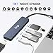 Elrigs USB C Hub, HDMI Adapter 7 in 1 Portable Dongle 4K USB-C to HDMI, 3 USB 3.0 Ports, SD/Micro SD/TF Card Readers Compatible with 2016/2017/2018 MacBook Pro, Google Chromebook, Samsung S9/S10+