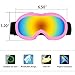 ZDATT Dirt Bike Goggles, Kids Motorcycle Motocross Goggles ATV Racing Goggles UV Protection Kits for Outdoor Activity Sports, Pink