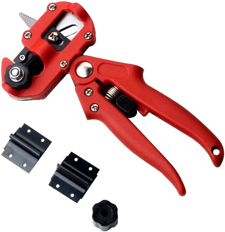 Scissor Garden Farming Fruit Tree Grafting Tools Vaccination Pruning Shears Red (Red)