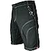 The Pub Crawler - Men's Loose-Fit Baggy Bike Shorts for Commuter or MTB Cycling (X-Large, Black)