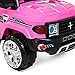 Best Choice Products Kids 12V Electric RC Truck Ride On w/ 2 Speeds, LED Lights, MP3, AUX, Pink