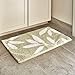 iDesign Leaves Microfiber Polyester Bath Mat, Non-Slip Shower Accent Rug for Master, Guest, and Kids' Bathroom, Entryway, 34