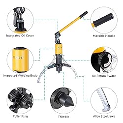 Yescom 3-Jaw Hydraulic Gear Puller Set Wheel
