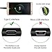 USB Type C Cable, USB C to USB A Charger TPE Fast Charging Cord Reversible Design for Samsung Galaxy S8 Plus, Google Pixel, LG V30 G5, Nintendo Switch, Motorola and More 2-Pack(4ft & 0.65ft, Black)