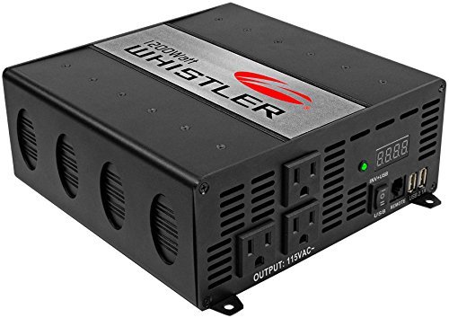 Whistler 2000 watt 12v dc to 115v ac power inverter xp2…