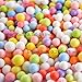 MUUYIYA Styrofoam Foam Balls - 8 Pack Colorful Foam Beads for Slime 0.08-0.35 Inch Plus Bonus Fruit Slice - Fit for Kid's Creative Arts Crafts