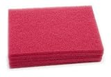 Clarke 997020 Commercial 14 Inch X 20 Inch Red Pad (Routine Scrub), Case of 5