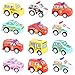 ROOYA BABY Easter Eggs Filled with Mini Car Toys 12 Sets Prefilled Plastic Surprise Eggs with Pull Back Vehicles for Toddler Boys Girls Easter Basket Stuffers Egg Hunt Party Favors