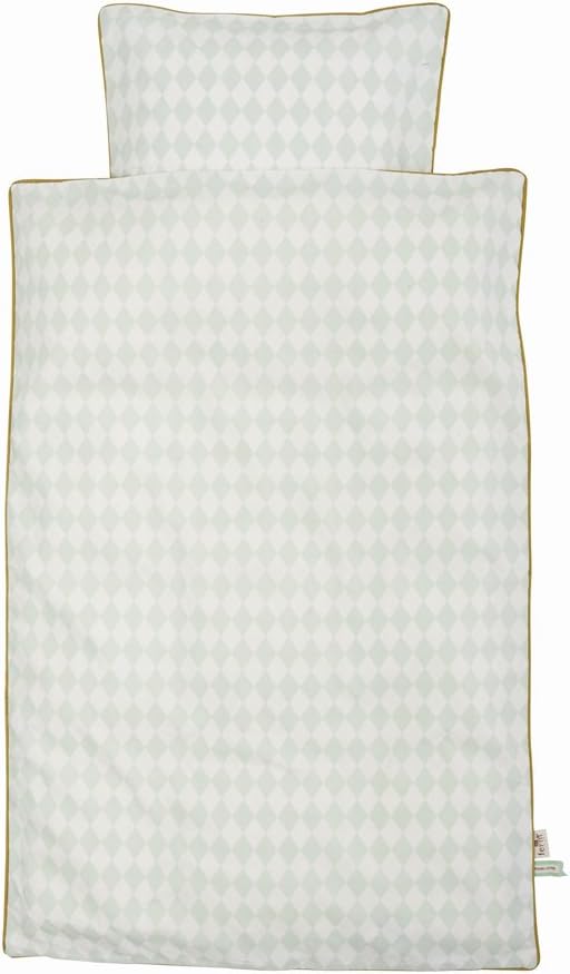 Ferm Living Harlequin Bedding - Mint - Junior - 100 x 140 cm