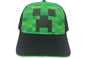 BIOWORLD Minecraft Creeper Face Mesh Comfort Youth Hat