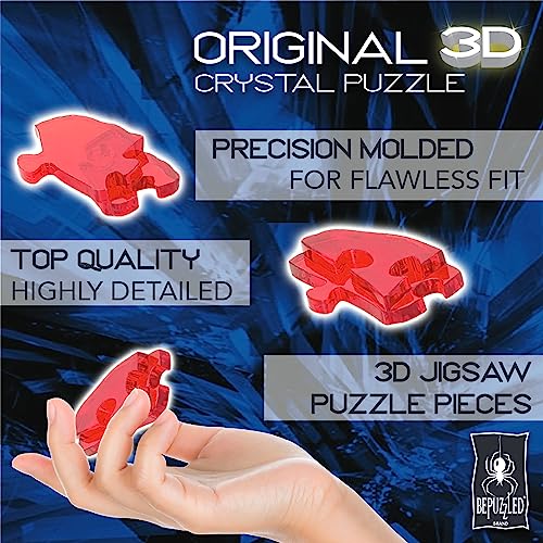 BePuzzled Dragon Deluxe Original 3D Crystal Puzzle, Ages 12 and Up