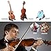 Ukulele Violin Mandolin Stand Portable Adjustable Folding Space Saving Tripod For Plastic Ukelele Stand w/Pro Extendable Holding Arm Silicon Cushion plastic silicone, by LC Prime
