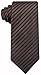 Neckties by Scott Allan - Chocolate Brown Striped Mens Tie