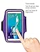 Deego Sports Armband with Built-in Screen Protect Cover (5.5-Inch) and Key Holder Slot - Purple