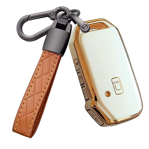 for Kia Key Fob Cover with Keychain, for K5 Sportage Soul Sorento