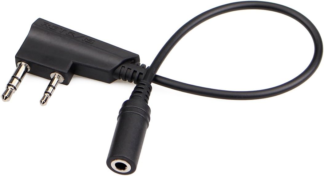 Retevis TCK01 2-Pin to 3.5mm Audio Adapter for Walkie Talkies Headset Transfer Cable - Image 3