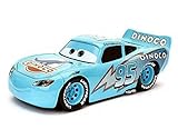 NEW 1:24 JADA TOYS DISPLAY COLLECTION - BLUE DISNEY PIXAR CARS DINOCO LIGHTNING MCQUEEN Diecast Model Car By Jada Toys (Without Retail Box)