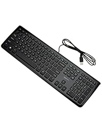 Teclado con cable de  Basics, (no necesariamente español), Negro