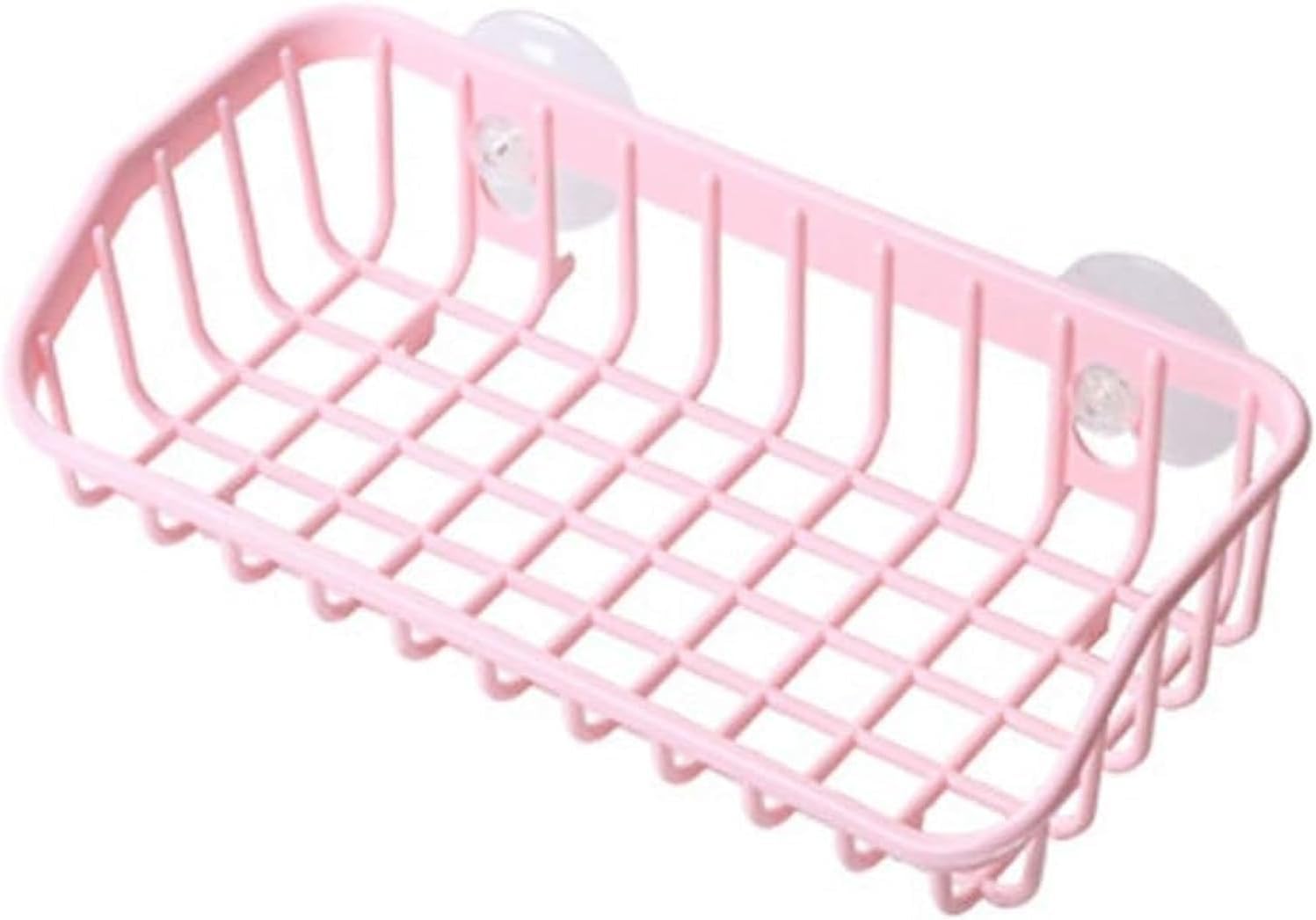 Photo 1 of Rosojodg Pink Multifunctional Drain Rack,Hanging Storage Rack Drain Rack Sink Shelf Suction Cup Dishwashing Soap Sponge Holder for Kitchen Accessories Racks and Holders Storage and Organization