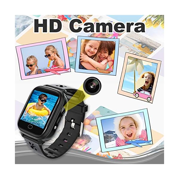 Kids Smart Watch Phone - IP67 Waterproof Smartwatch Boys Girls with Touch Screen 5 Games Camera Alarm SOS Call - Phone…
