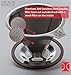 Pour Over Coffee Brewer | Paperless, Fits Carafes, Cups and Mugs, Double Filter with Center Drip in Polished Stainless Steel by The Elan Collective (1-4 cups)