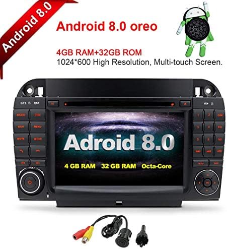 MCWAUTO for Mercedes-Benz S-Class W220 Andriod 8.0 7 Inch Touch Screen Car Stereo Radio DVD Player