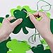 VERKB Shamrock Lucky Burlap Decoration Banner-St Patrick's DayThemed Decorations Sign-Home Decor for Kids Party, Holiday, Bedroom, Window, Fireplace, Cabinets