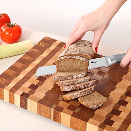 Orblue Serrated Bread Knife with Upgraded Stainless Steel Razor Sharp