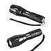 LED Flashlight, AMASKY XLM-T6 Zoomable Water Resistant Bright LED Flashlight with 1600LM Torch Adjustable for OutdoorBottom Click (2 in pack)