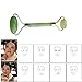 Jinelle Pack of 2 Natural Jade Roller Facial Massager SPA Face Massage Anti Aging Cold Therapy Beauty Sliming Tool Rejuvenates Face and Neck Skin