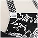 Surblue Kitchen Aprons for Women with 2 Pockets Vintage Ruffle Floral Apron, Adjustable Extra-Long Tie,Organic Cotton Printing, Black