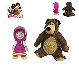 MASHA AND THE BEAR - Set of 2 Plush toys 